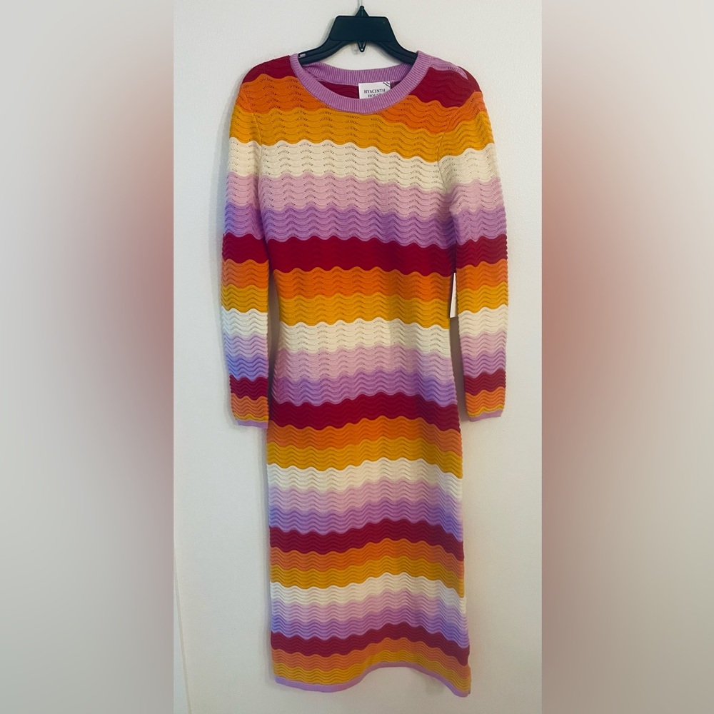 Hyacinth House Multicolor Knit Midi Dress | Size Small | New With Tags